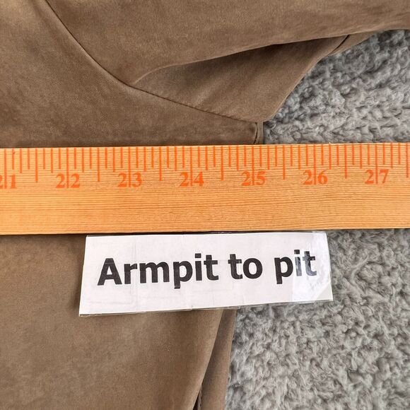 St. Johns Bay Jacket Womens XL Beige Black Collared Zip Up Snap Lined Pockets - Picture 4 of 10